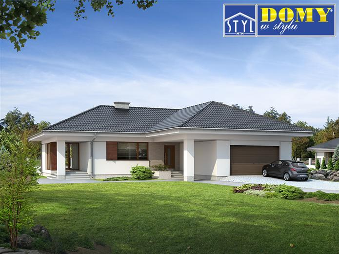 Projekt domu Ambrozja Kod: BSA1698 Parametry projektu Pow. użytkowa: 137 m2 Pow. pomieszczeń: 171,1 m2 Pow. zabudowy: 216,3 m2 Kubatura: 852,2 m3 Min. szer. działki: 24,85 m Wysokość domu: 6,33 m Kąt nach. dachu: 25 stopni Pracownia: MTM Styl., arch. Tomasz Sobieszuk Cena: 2048 zł