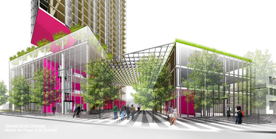Autorem projektu wieżowca Cosmopolitan jest pracownia architektoniczna Murphy/Jahn.