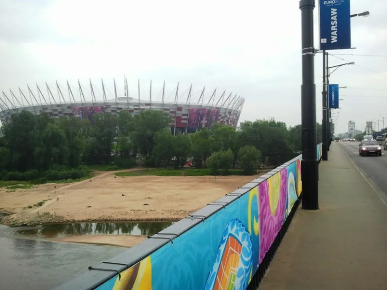 Most Poniatowskiego w związku z meczem Polska-Rosja ponownie będzie nieczynny dla kierowców.