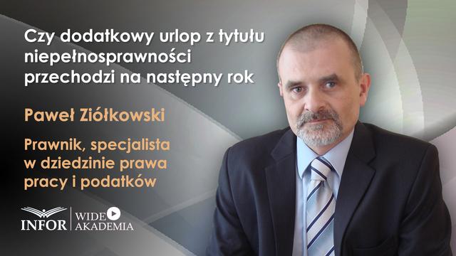 Czy dodatkowy urlop z tytułu niepełnosprawności przechodzi na następny rok