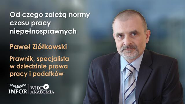 Od czego zależą normy czasu pracy niepełnosprawnych