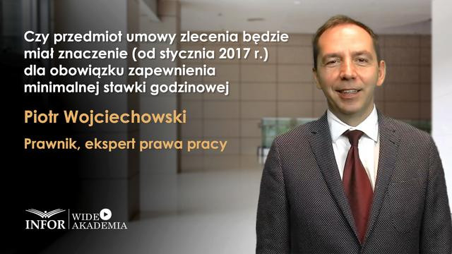 Czy przedmiot zlecenia będzie miał znaczenie (od 2017 r.) dla obowiązku zapewnienia stawki minimalnej