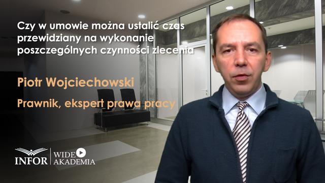 Czy w umowie można ustalić czas przewidziany na wykonanie poszczególnych czynności zlecenia