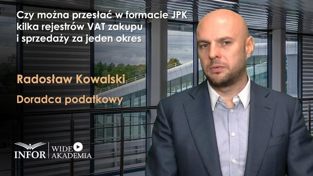 Czy można przesłać w formacie JPK kilka rejestrów VAT zakupu i sprzedaży za jeden okres