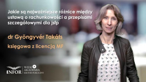 Jakie są najważniejsze różnice między ustawą o rachunkowości a przepisami szczegółowymi dla jsfp