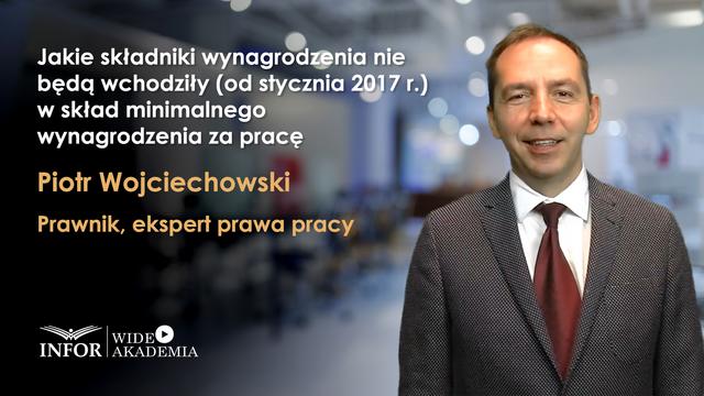 Jakie składniki wynagrodzenia nie będą wchodziły (od stycznia 2017 r.) w skład minimalnego wynagrodzenia za pracę