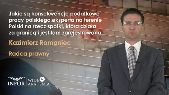 Jakie są konsekwencje podatkowe pracy polskiego eksperta na rzecz zagranicznej spółki