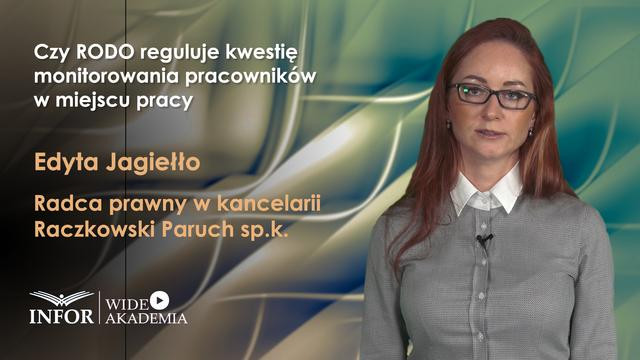 Czy RODO reguluje kwestię monitorowania pracowników w miejscu pracy