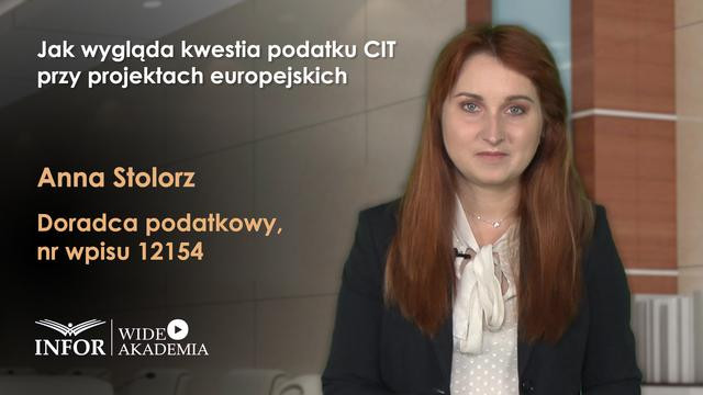 Jak wygląda kwestia podatku CIT przy projektach europejskich