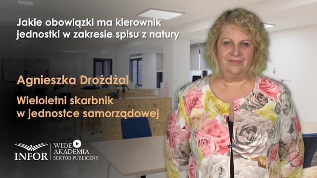 Jakie obowiązki ma kierownik jednostki w zakresie spisu z natury