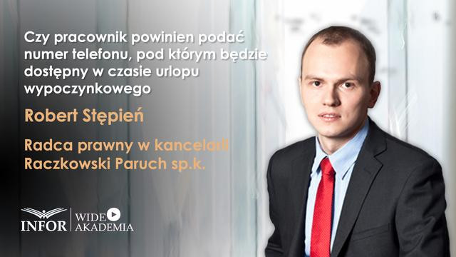 Czy pracownik powinien podać numer telefonu, pod którym będzie dostępny w czasie urlopu wypoczynkowego