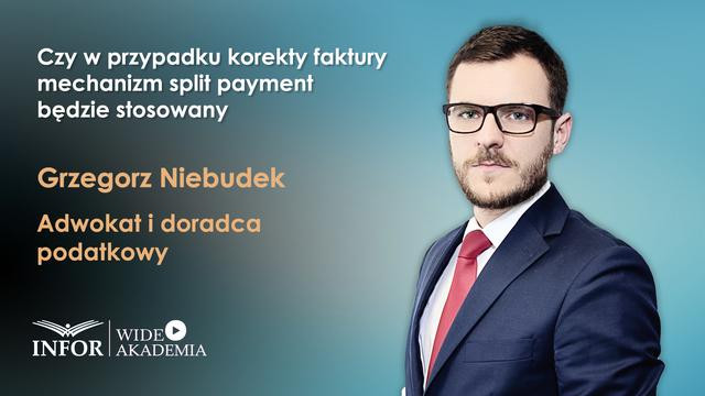 Czy w przypadku korekty faktury mechanizm split payment będzie stosowany