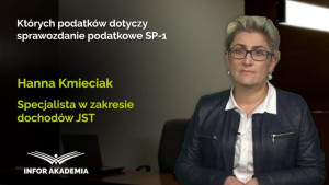 Których podatków dotyczy sprawozdanie podatkowe SP-1