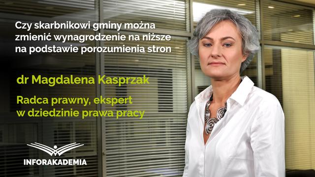 Czy skarbnikowi gminy można zmienić wynagrodzenie na niższe na podstawie porozumienia stron