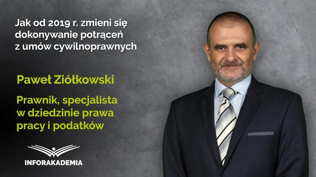 Jak od 2019 r. zmieni się dokonywanie potrąceń z umów cywilnoprawnych