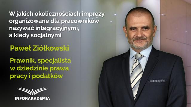 W jakich okolicznościach imprezy organizowane dla pracowników nazywać integracyjnymi