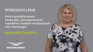 Konto 983 Zaangażowanie wydatków środków europejskich roku bieżącego