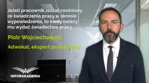 Jeżeli pracownik został zwolniony ze świadczenia pracy w okresie wypowiedzenia, to kiedy należy mu wydać świadectwo pracy