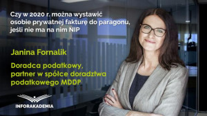 Czy w 2020 r. można wystawić osobie prywatnej fakturę do paragonu, jeśli nie ma na nim NIP