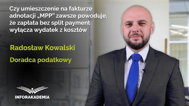 Czy umieszczenie na fakturze adnotacji „MPP” zawsze powoduje, że zapłata bez split payment...