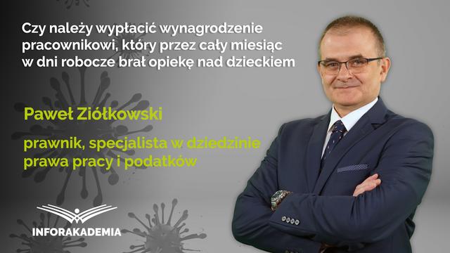 Czy należy wypłacić wynagrodzenie pracownikowi, który przez cały miesiąc w dni robocze brał opiekę nad dzieckiem