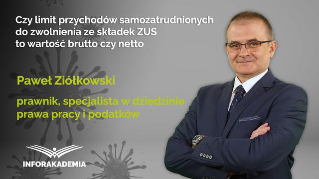 Czy limit przychodów samozatrudnionych do zwolnienia ze składek ZUS to wartość brutto czy netto