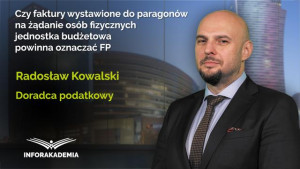 Czy faktury wystawione do paragonów na żądanie osób fizycznych jednostka budżetowa powinna oznaczać FP