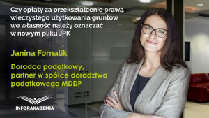 Czy opłaty za przekształcenie prawa wieczystego użytkowania gruntów we własność należy oznaczać w nowym pliku JPK