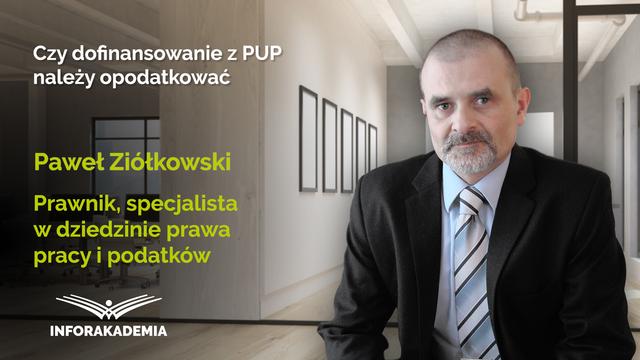 Czy dofinansowanie z PUP należy opodatkować