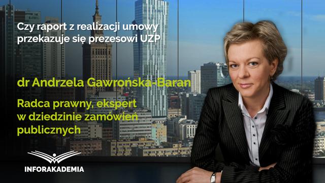 Czy raport z realizacji umowy przekazuje się prezesowi UZP