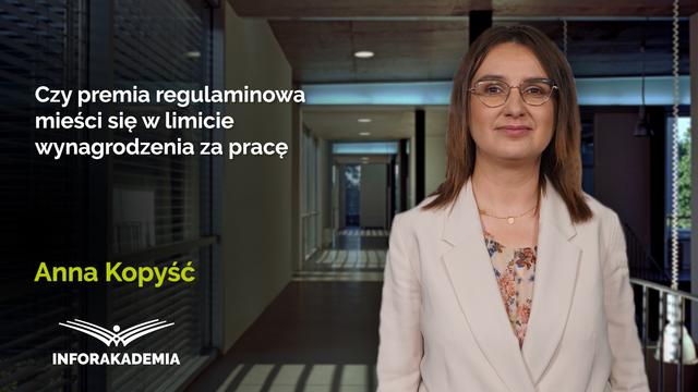 Czy premia regulaminowa mieści się w limicie wynagrodzenia za pracę