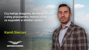 Czy kolizję drogową, do której doszło z winy pracownika, można uznać za wypadek w drodze z pracy