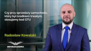 Czy przy sprzedaży samochodu, który był środkiem trwałym, stosujemy kod GTU