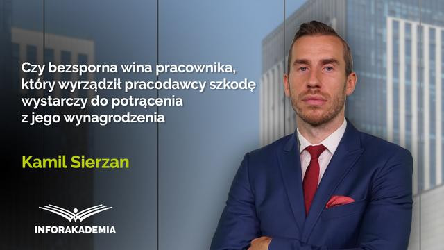 Czy bezsporna wina pracownika, który wyrządził pracodawcy szkodę wystarczy do potrącenia z jego wynagrodzenia