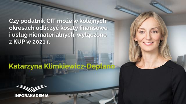 Czy podatnik CIT może w kolejnych okresach odliczyć koszty finansowe i usług niematerialnych wyłączone z KUP w 2021 r.