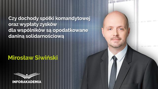 Czy dochody spółki komandytowej oraz wypłaty zysków dla wspólników są opodatkowane daniną solidarnościową