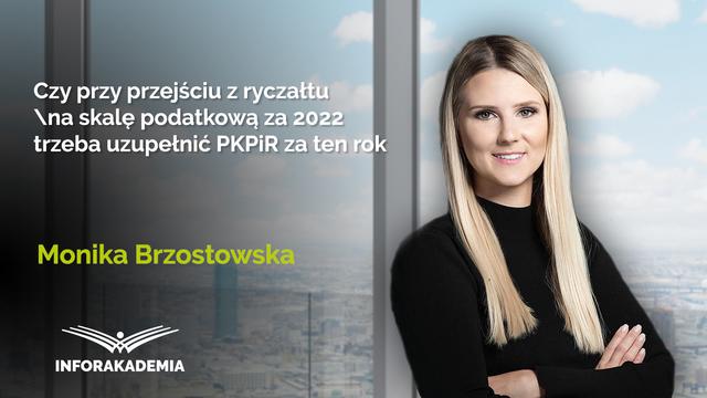 Czy przy przejściu z ryczałtu na skalę podatkową za 2022 trzeba uzupełnić PKPiR za ten rok