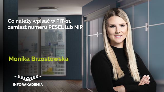 Co należy wpisać w PIT-11 zamiast numeru PESEL lub NIP