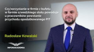 Czy korzystanie w firmie z bufetu w formie szwedzkiego stołu powoduje u pracowników powstanie przychodu opodatkowanego PIT