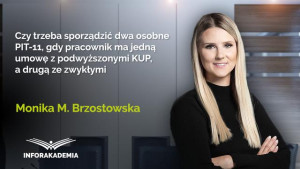 Czy trzeba sporządzić dwa osobne PIT-11, gdy pracownik ma jedną umowę z podwyższonymi KUP, a drugą ze zwykłymi