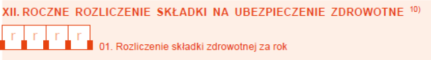 ZUS DRA - składka zdrowotna