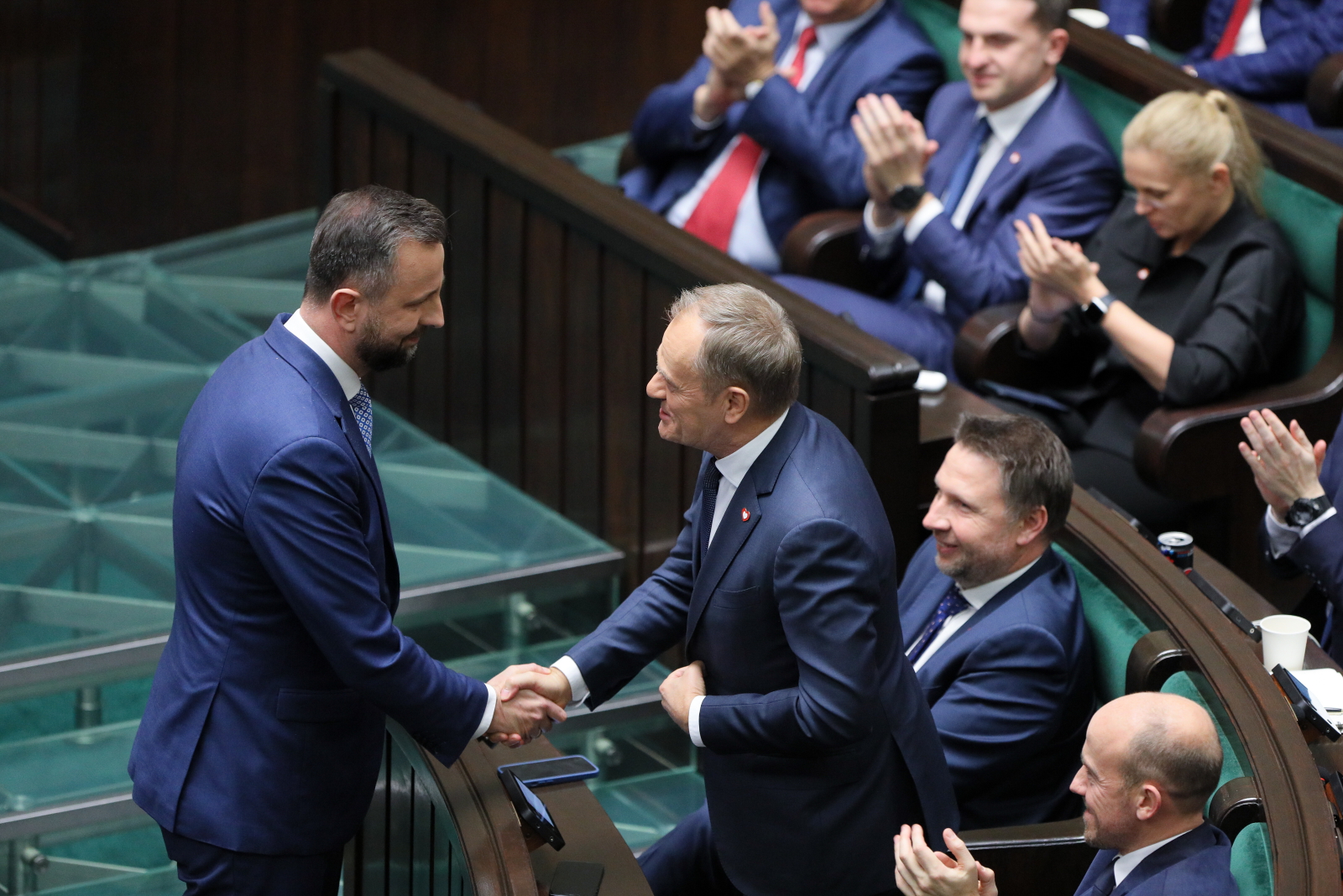 Donald Tusk i Władysław Kosiniak-Kamysz w Sejmie