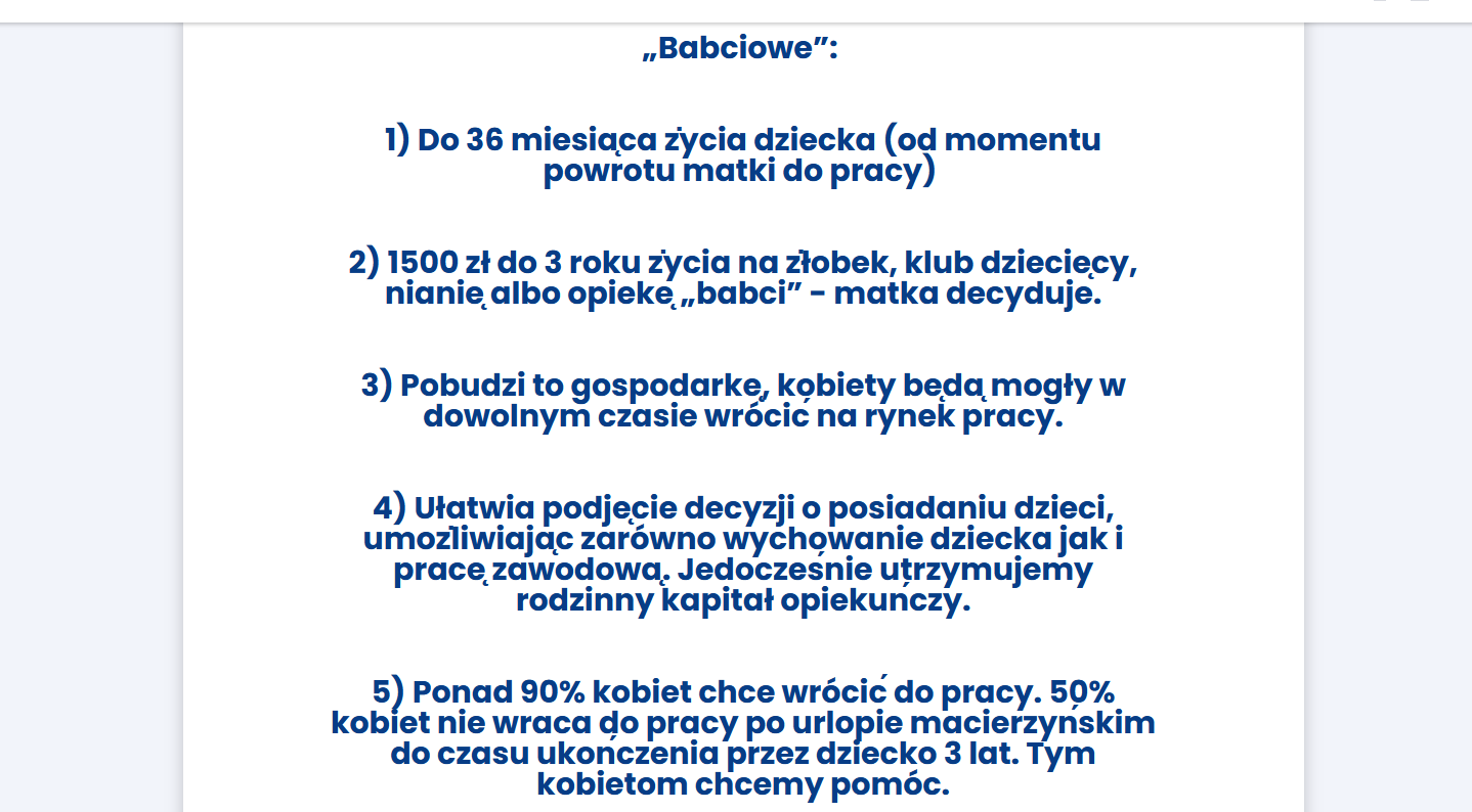 babciowe