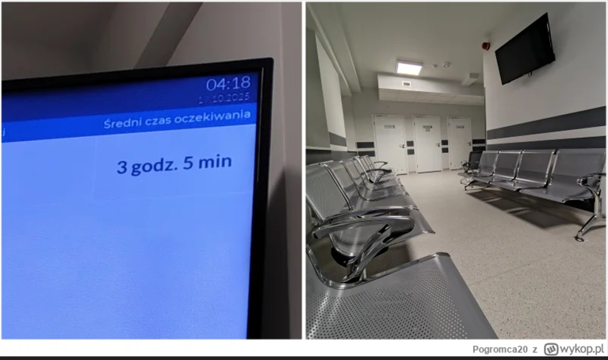 SOR: Byłem sam w szpitalu. Na ekranie oczekiwanie na lekarza 3 godziny i 5 minut