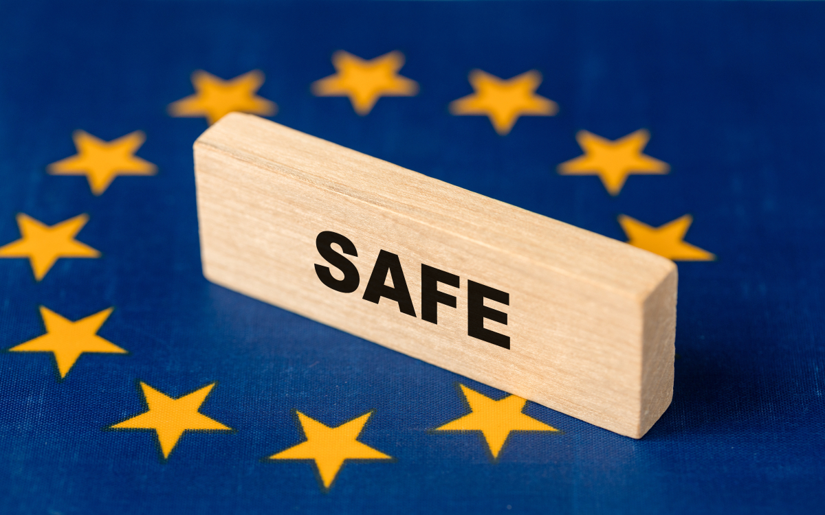 Safe,Program.,Security,Action,For,Europe.,Flag,Of,The,European