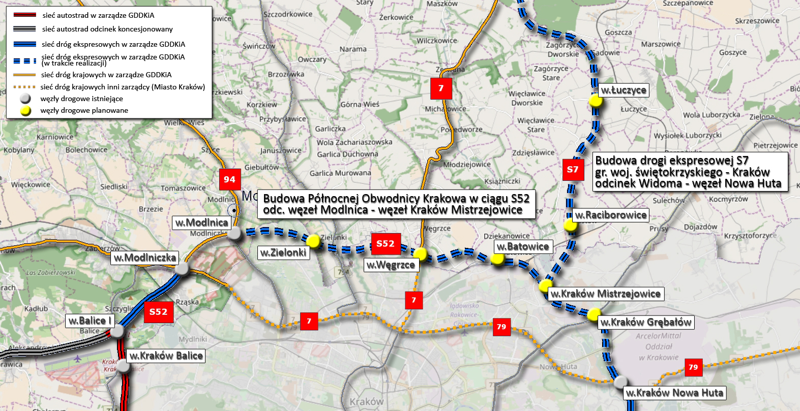 Droga ekspresowa S52, północna obwodnica Krakowa