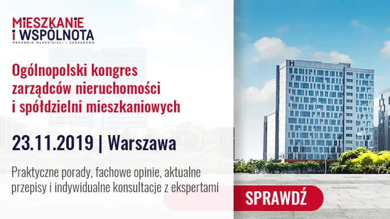 Ogólnopolski kongres zarządców nieruchomości i spółdzielni mieszkaniowych