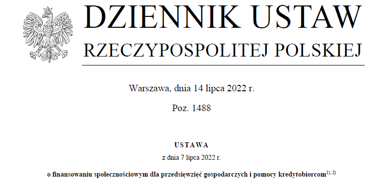 Wakacje kredytowe - treść ustawy w PDF