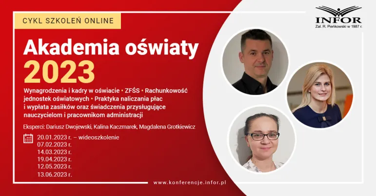 SZKOLENIE ONLINE: Akademia oświaty 2023!!! ZAPISZ SIĘ JUŻ DZIŚ!