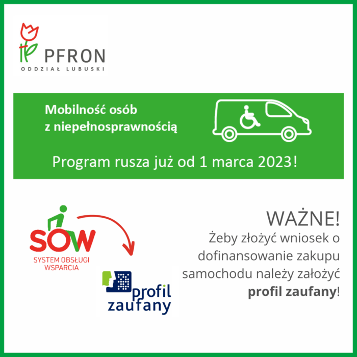 PFRON Program Mobilność osób z niepełnosprawnością